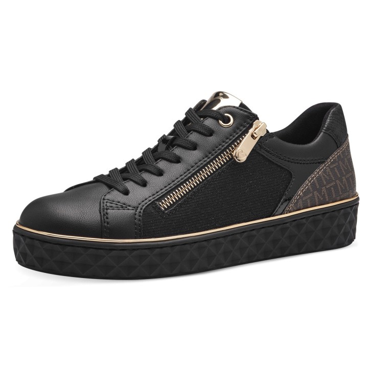 Damen Low Sneaker Low Top 2-23709-41 Schwarz 091 Black Comb ... 37