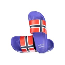 NORWAY 1963 Badeschuh Herrenschuh Pantoffel: Blaue Ciabatta mit