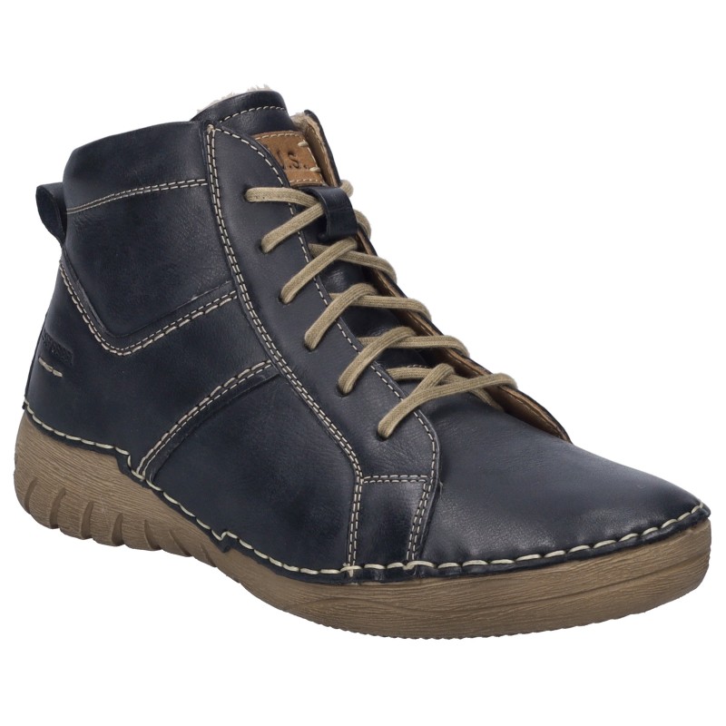 Josef Seibel Schnürstiefelette »Felicia 01«, Schnürboots, Sneaker, Freizeitschuh mit modischer Ziernaht