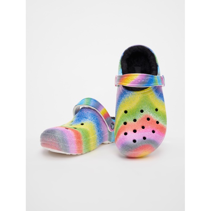 Crocs Classic Lined Spray Dye Clog Pantoletten