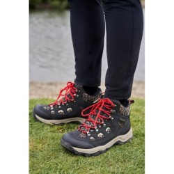 Adventurer Gemusterte Wasserdichte Damenstiefel - Schwarz