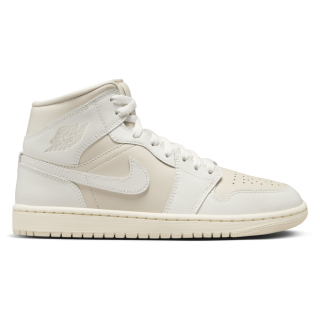 Jordan 1 Mid Damen Schuhe - Beige - Größe: 36.5 - Polyester - Foot Locker