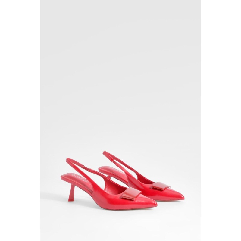 Spitze Slingback-Pumps - Red - 38, Red
