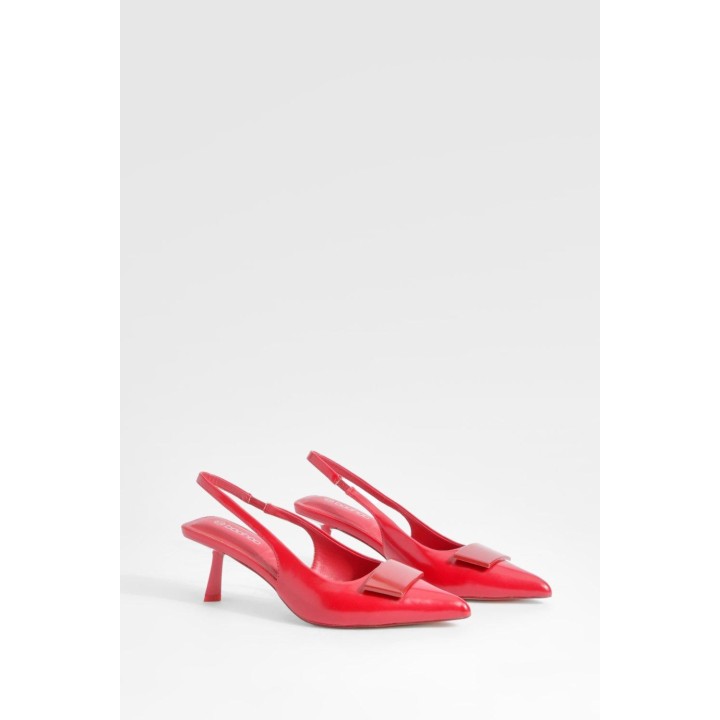 Spitze Slingback-Pumps - Red - 38, Red