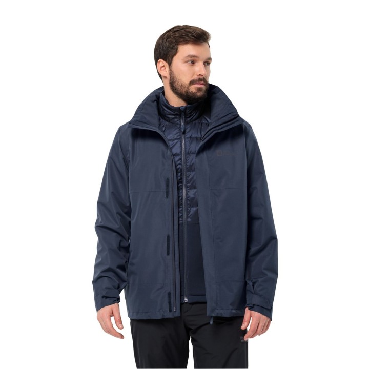 Jack Wolfskin Luntal 3in1 Jacket Men XL blue night blue