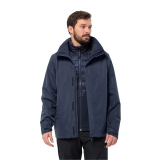 Jack Wolfskin Luntal 3in1 Jacket Men M blue night blue