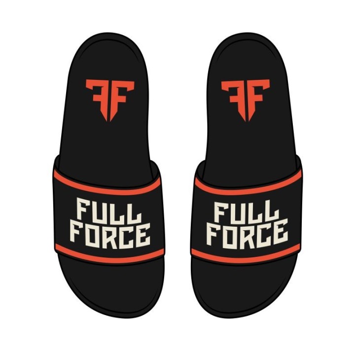Full Force 2024 Sandale - Strandsandale - EU37-38 bis EU39-40 - Größe EU 37-38 - schwarz  - Lizenziertes Merchandise!