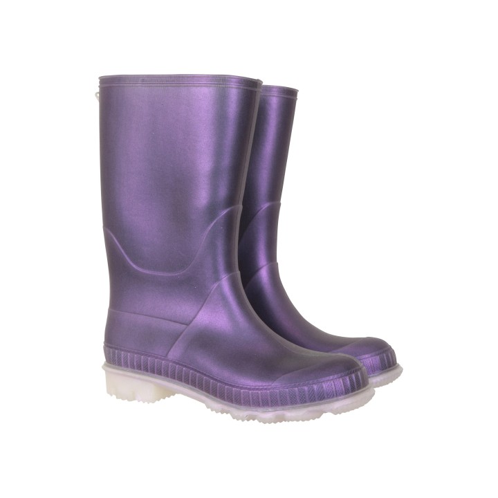 Einfarbige Kinder Gummistiefel - Violett