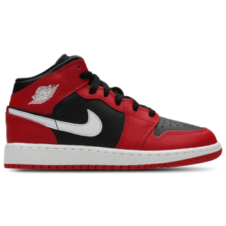 Jordan Aj1 Mid Unisex Schuhe - Schwarz - Größe: 36 - Leder - Foot Locker