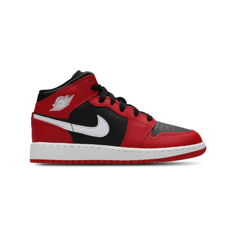 Jordan Aj1 Mid Unisex Schuhe - Schwarz - Größe: 36 - Leder - Foot Locker