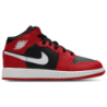Jordan Aj1 Mid Unisex Schuhe - Schwarz - Größe: 36 - Leder - Foot Locker