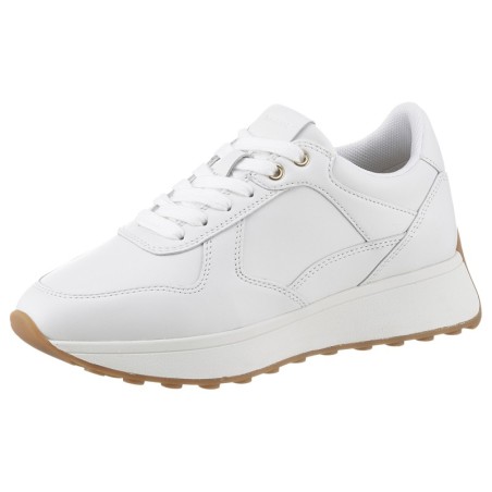 Geox Sneaker "D AMABEL A", Keilabsatz, Freizeitschuh, Halbschuh, Schnürschuh im Monochrome-Look