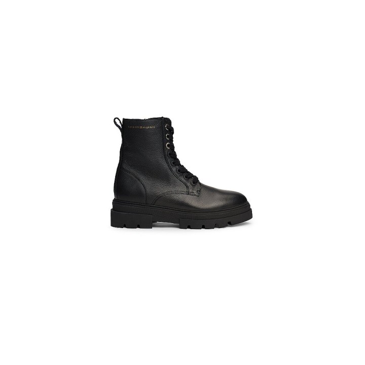 TOMMY HILFIGER Schnürboots schwarz | 36