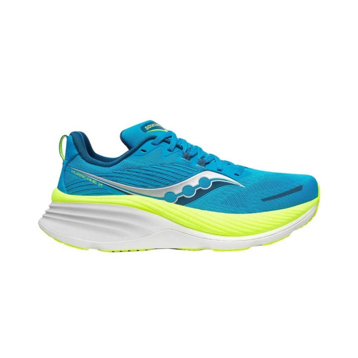 Saucony Hurricane 24 Blau Grün  Schuhe, Größe 41 - EUR