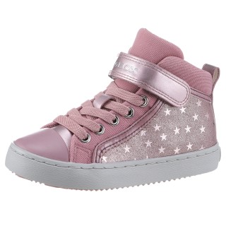 Geox Sneaker "J KALISPERA GIRL I", High Top Sneaker, Schnürboots, Freizeitschuh mit Gummizug