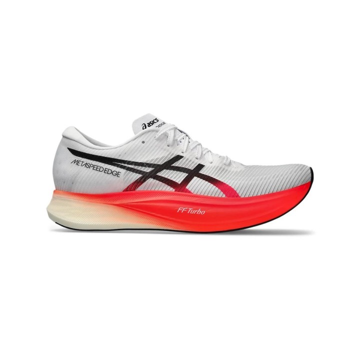 Asics Metaspeed Edge+ Weiß Rote Turnschuhe  Unisex, Größe 44,5 - EUR