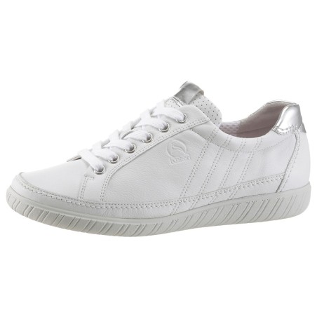 Gabor Sneaker "YORK", mit modischer Ziersteppung, Freizeitschuh, Halbschuh, Schnürschuh