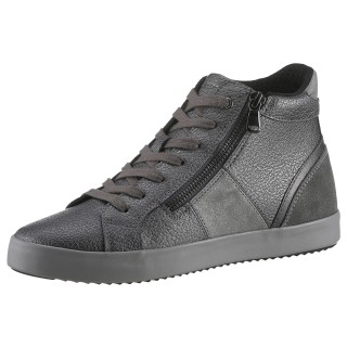 Geox Sneaker "D BLOMIEE D", Freizeitschuh, Boots, Hightop im Metallic Look