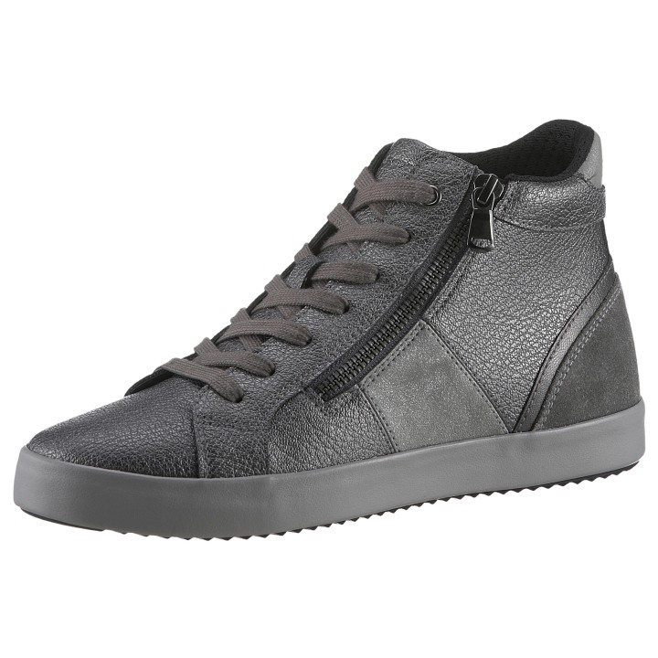 Geox Sneaker "D BLOMIEE D", Freizeitschuh, Boots, Hightop im Metallic Look