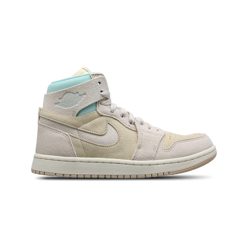 Jordan 1 Mid Damen Schuhe - Weiß - Größe: 38.5 - Polyester - Foot Locker