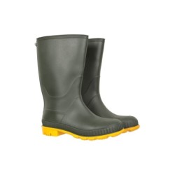 Einfarbige Kinder Gummistiefel - Khaki