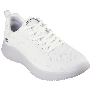 Skechers Sneaker "BOBS GEO-HOW DEBONAIR", Freizeitschuh, Halbschuh, Schnürschuh im monochrome Look