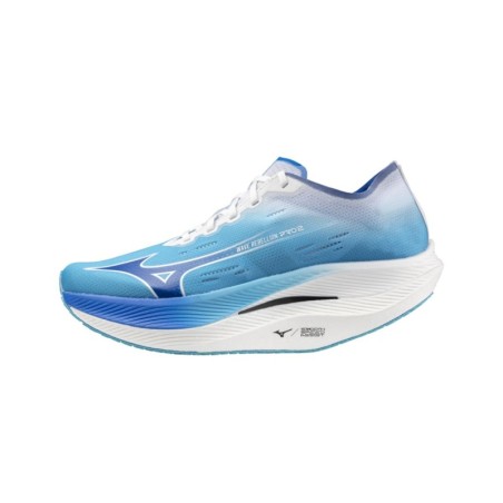 Mizuno Wave Rebellion Pro 2 Blau Weiß  Schuhe, Größe 44,5 - EUR