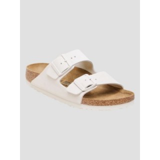 Birkenstock Arizona Suede Leather Sandalen antique white