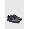 Klobige Sneaker mit Wildleder-Einsatz - Schwarz - 43, Schwarz