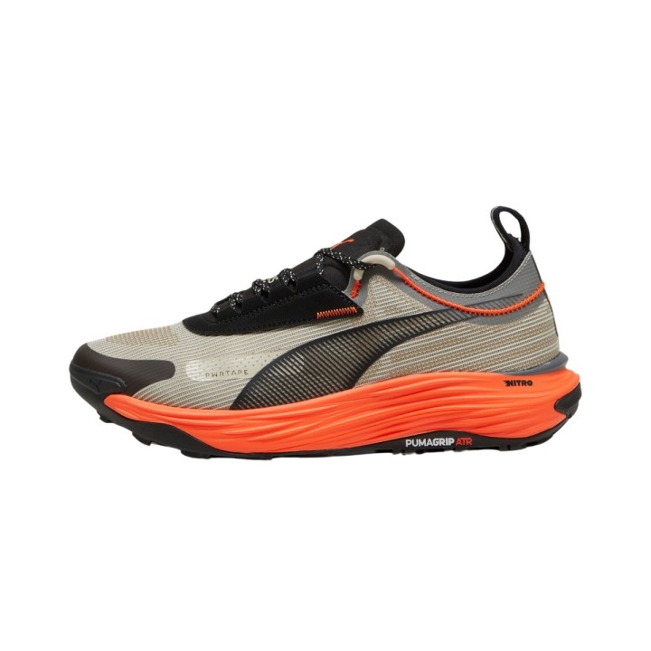 Puma Voyage Nitro 3 Schuhe Schwarz Orange, Größe 44,5 - EUR