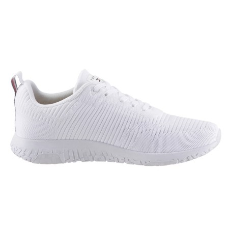 Tommy Hilfiger Sneaker "CORPORATE KNIT RIB RUNNER", mit seitlicher Logoflagge, Freizeitschuh, Halbschuh, Schnürschuh