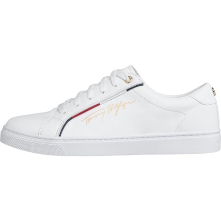Tommy Hilfiger Sneaker "TOMMY HIFLIGER SIGNATURE SNEAKER", mit bunter Paspellierung, Freizeitschuh, Halbschuh, Schnürschuh