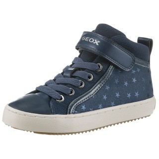 Geox Sneaker "J KALISPERA GIRL I", High Top Sneaker, Schnürboots, Freizeitschuh mit Gummizug