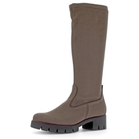 Gabor Stiefel, Blockabsatz, Plateau, Langschaftstiefel, mit XS-Stretch-Schaft