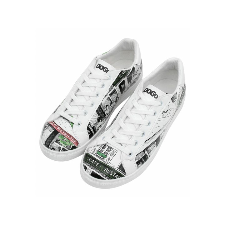 DOGO Sneaker "Damen Ace Sneakers La Vie Parisienne Vegan Damen Sneaker /", Vegan