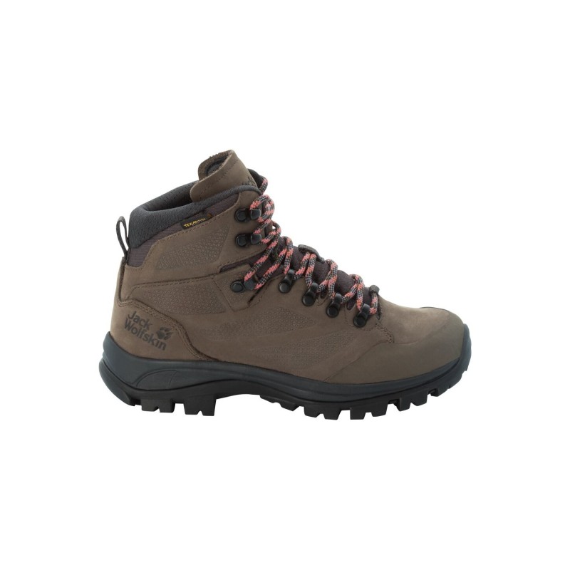 Jack Wolfskin Rebellion Texapore Mid Women Wasserdichte Trekkingschuhe Damen 38 miscellaneous,brown,black,grey Brown / Phanto