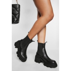 Klobige Chelsea-Stiefel Mit Absatz - Black - 38, Black
