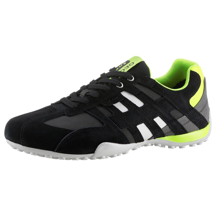 Geox Sneaker "UOMO SNAKE A", Freizeitschuh, Halbschuh, Schnürschuh mit herausnehmbarer Innensohle