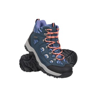 Adventurer Gemusterte Wasserdichte Damenstiefel - Marineblau