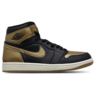 Jordan Aj1 Retro High Og Herren Schuhe - Schwarz - Größe: 40.5 - Leder - Foot Locker