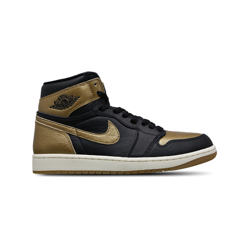 Jordan Aj1 Retro High Og Herren Schuhe - Schwarz - Größe: 40.5 - Leder - Foot Locker