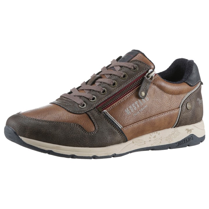 Mustang Shoes Sneaker, mit Reißverschluss, Freizeitschuh, Halbschuh, Schnürschuh