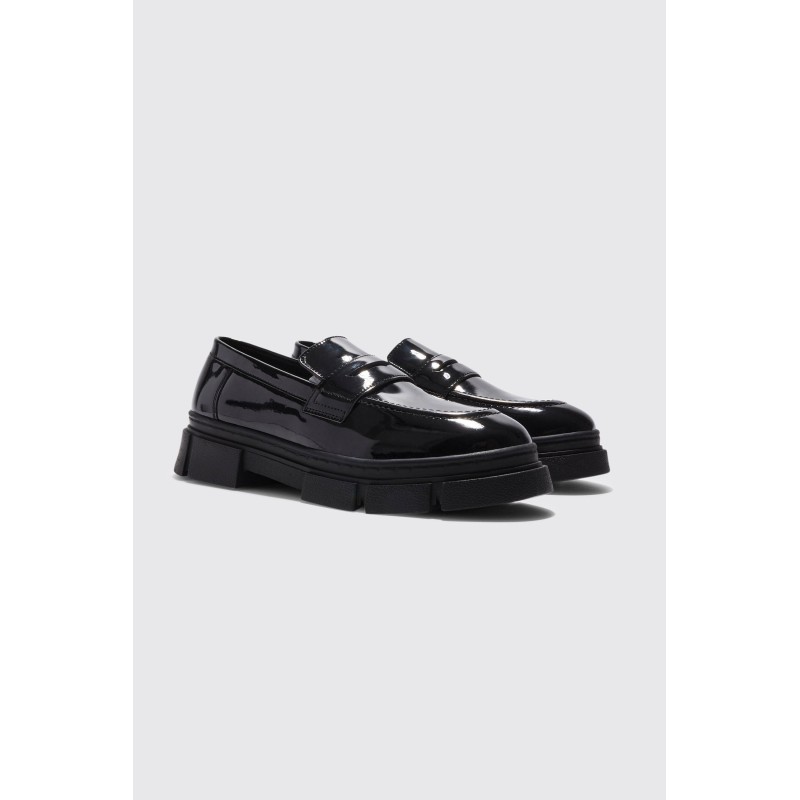 Loafers mit dicker Sohle - Schwarz - 41, Schwarz