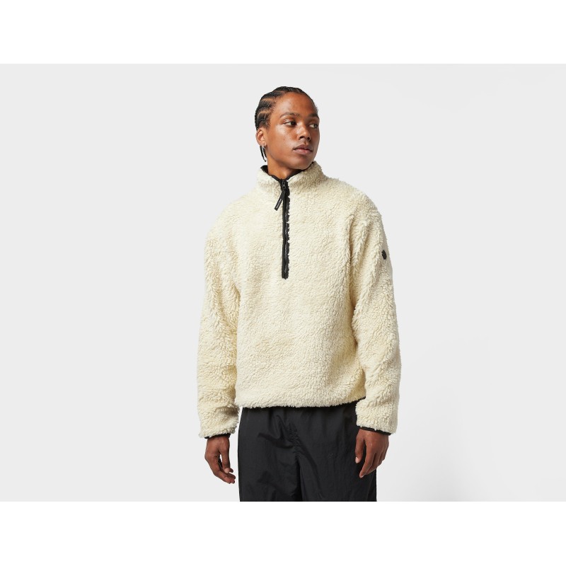 District Vision Half Zip Fleece - White