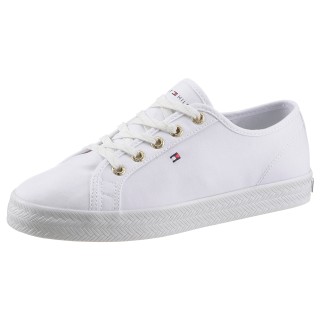 Tommy Hilfiger Sneaker "ESSENTIAL NAUTICAL SNEAKER", mit goldfarbenen Ösen, Freizeitschuh, Halbschuh, Schnürschuh