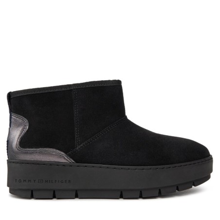 Schneeschuhe Tommy Hilfiger Metallic Suede Snowboot FW0FW07850 Schwarz