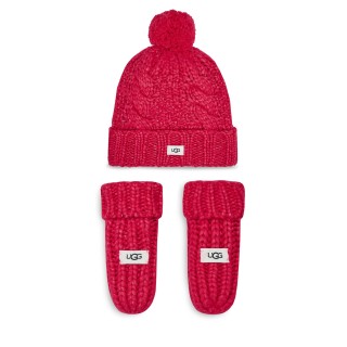 Set Mütze und Handschuhe Ugg K Infant Knit Set 22726 Rosa
