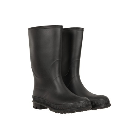 Einfarbige Kinder Gummistiefel - Schwarz