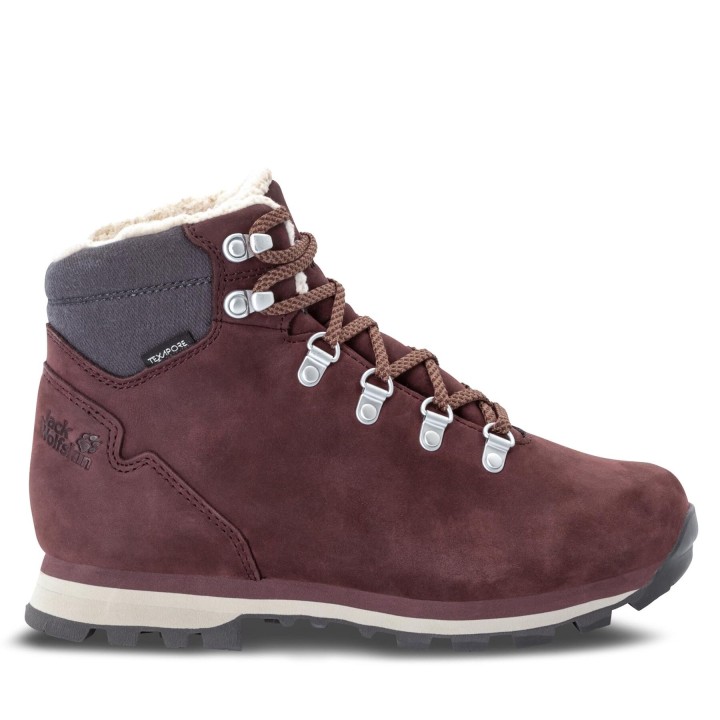 Trekkingschuhe Jack Wolfskin Thunder Bay Texapore Mid W 4053681 Dunkelrot