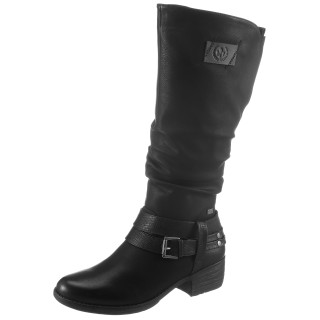 Rieker Winterstiefel, Boots, Warmfutter, Blockabsatz, mit auffälliger Schnalle